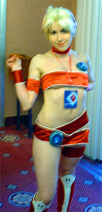 Skimpy Costumed Cosplay girl