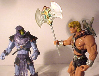 He-Man and Skeletor with axe