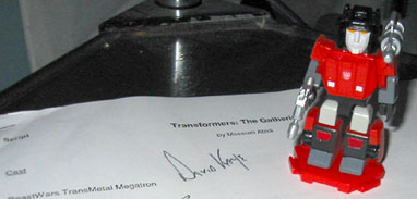 Sideswipe and the script