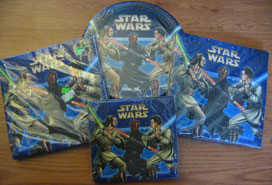 Star Wars plates and napkins