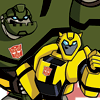 Transformers Animated Bumblebee & Bulkhead