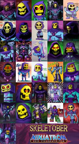 Click to see all my Skeletober artwork!